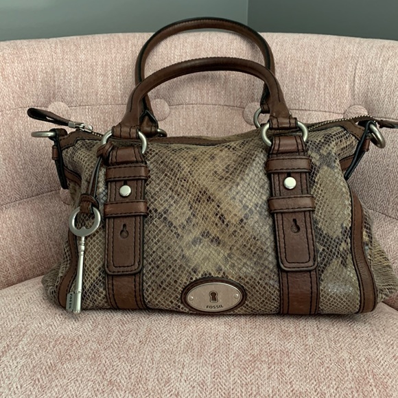 Fossil Snakeskin Look Purse - Picture 1 of 10